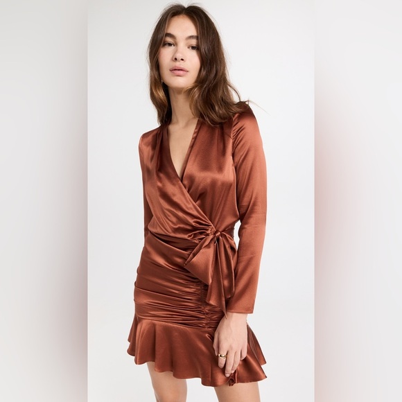 NWT Veronica Beard Agatha dress in burnt orange size 6 - Picture 1 of 10
